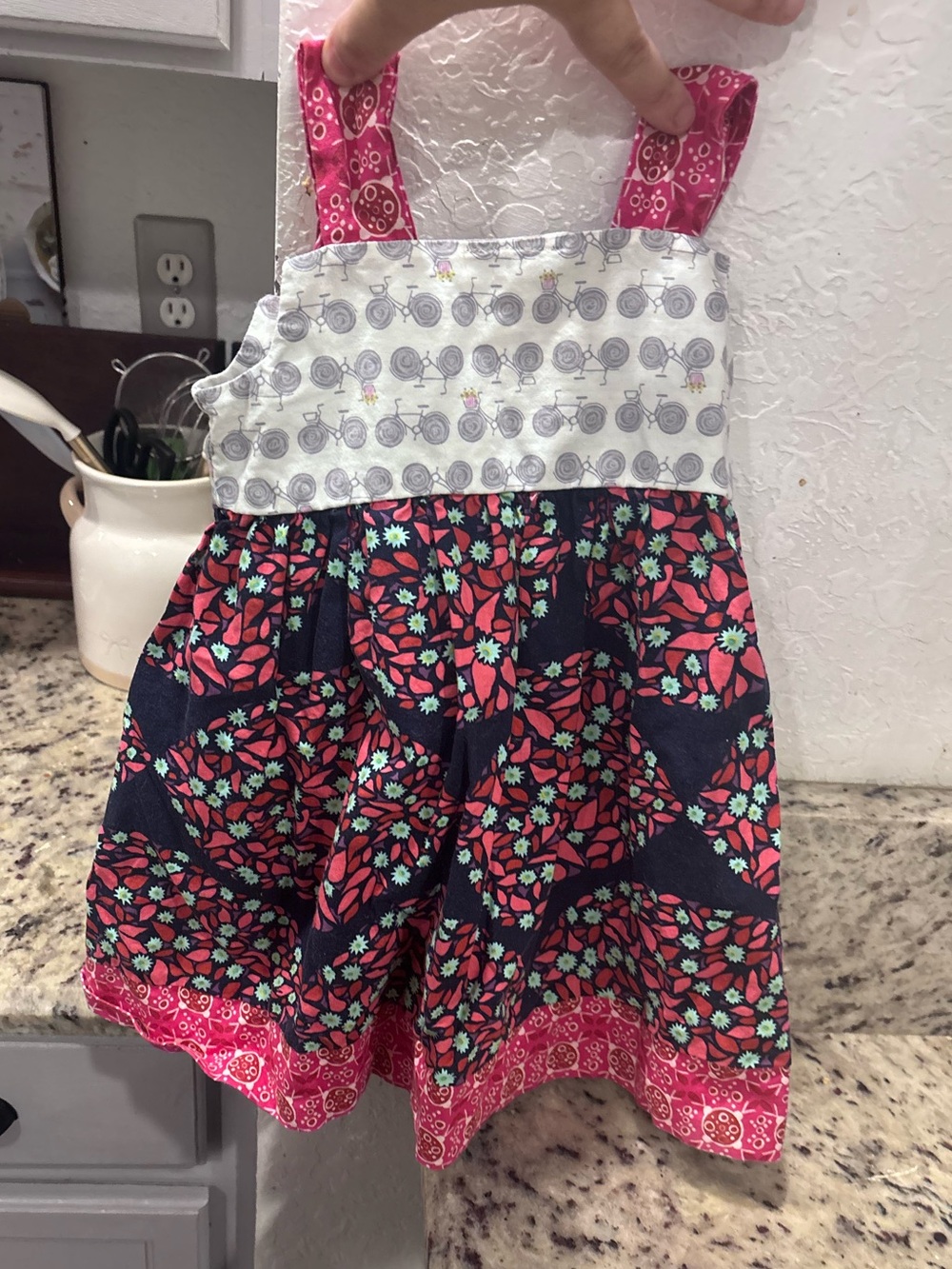 Matilda Jane style mismatched pattern cute style dress handmade 3/4t